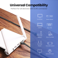 UGREEN kabel Ethernet RJ45 Cat7 przewód Lan FTP RJ 45 kabel sieciowy do Cat6 kompatybilny Patch przewód do Router modemu kabla Ethernet 5